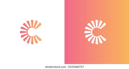 Gradient Letter C Logo design