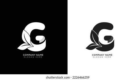 Colección del logotipo de la letra de degradado G