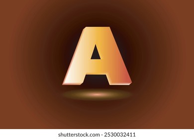 Gradient A letter logo design. Colorful a letter logo.