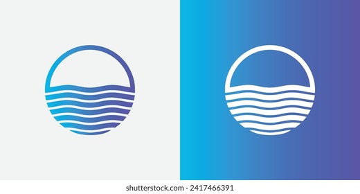 Gradient Letter O Icon Logo Template