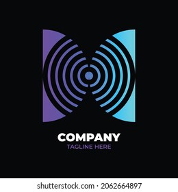 gradient letter o logo modern business tech