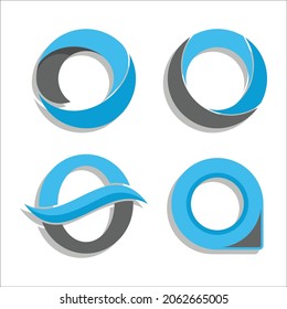 letra de degradado del logotipo tecnología empresarial moderna
