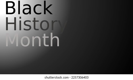 gradient light background of Black History Month page, symbol of equality