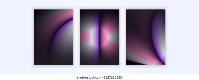 Gradient light beams merge into soft curves, creating a dreamy, futuristic abstract visual.