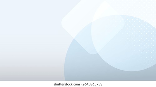 Gradiente Luz Azul Fundo Abstrato com Sobreposições Geométricas, Círculos Modernos e Bordas Suaves para Apresentações de Negócios e Projetos de Design Criativo 177 caracteres