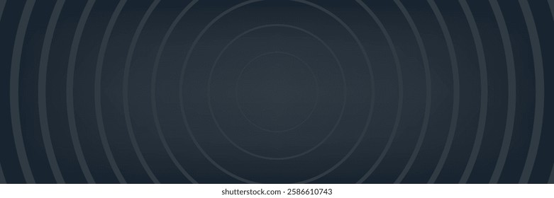 Gradient light equalizer gold wavy curve. Abstract background with concentric circles in luxury golden color. Vector illustration of music, sound waves, technology