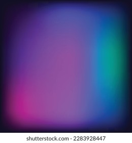 Gradient light pink, blue, and green colored mesh soft vector background isolated on black square template. Simple concepted empty copy space backdrop for social media post, paper or textile prints.