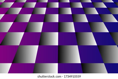 Gradient light purple and dark purple gradient background  And make an angle in the bedroom