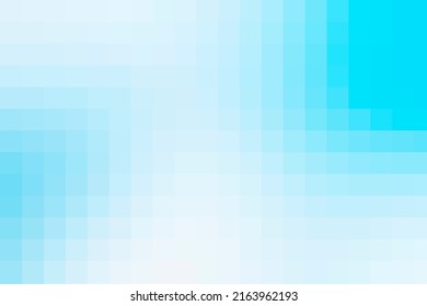 Gradient light sky blue background. Geometric texture from light blue squares. A backing of mosaic squares for branding, calendar, card, banner, cover, website