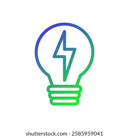 Gradient Lightbulb Electricity Spark Innovation