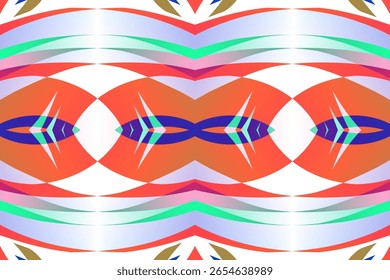 gradient line art pattern of indonesian culture traditional tenun batik ethnic dayak ornament	