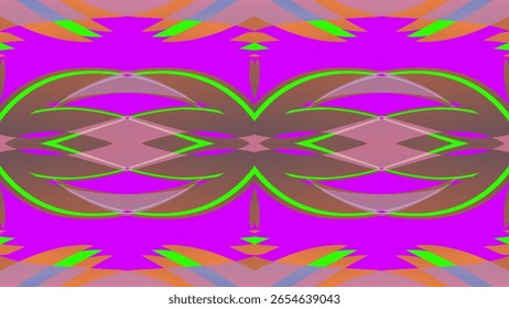 gradient line art pattern of indonesian culture traditional tenun batik ethnic dayak ornament	