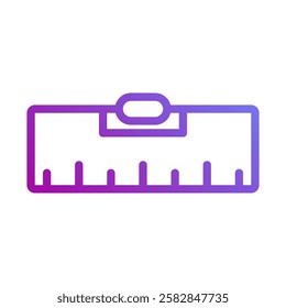 Gradient Line Art Style Measurement Icon Tool