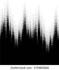 Gradient line black seamless pattern