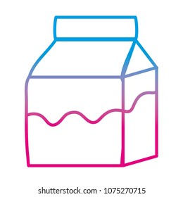 gradient line fresh milk box healthy drink