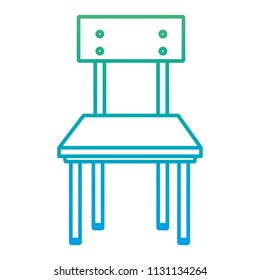 gradient line front wood school chair education
