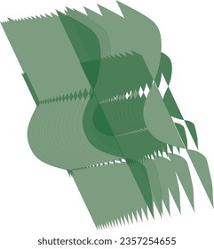 Línea de degradado de la combinación de color verde
