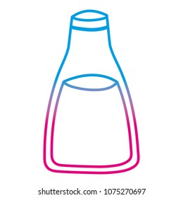 gradient line healthy fresh milk bottle drink