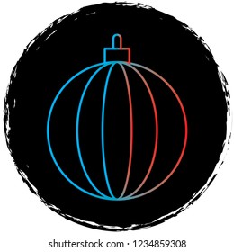 gradient line icon on black circle.perfect for websites,apps and other projects 