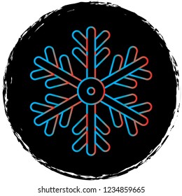 gradient line icon on black circle.perfect for websites,apps and other projects 