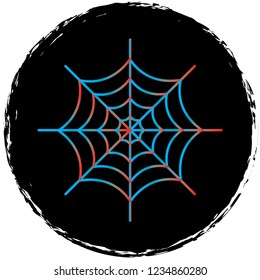 gradient line icon on black circle.perfect for websites,apps and other projects 