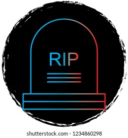 gradient line icon on black circle.perfect for websites,apps and other projects 
