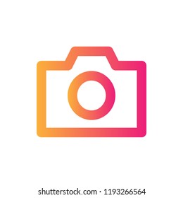 Gradient line icon. Outline vector