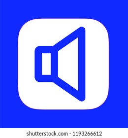 Gradient line icon. Outline vector. Audio.