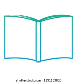 gradient line open book style education object