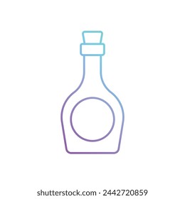 Icono de vector Línea de degradado Rum