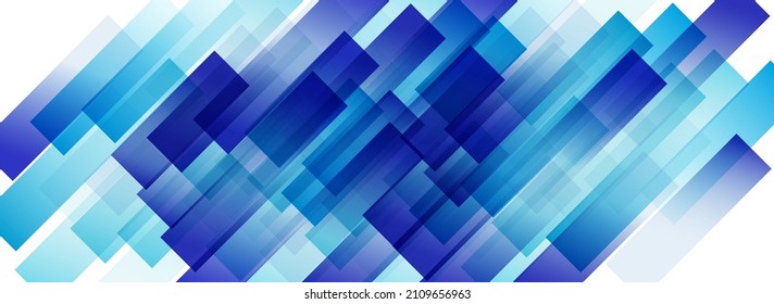 Gradient Line Vector Panoramic White Background. Blue Graphic Shape Texture. Concept Stripe Brochure. Digital Poster.
