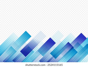 Gradient Line Vector Transparent Background. Blue Technology Stripe Template. Modern Element Illustration. Art Layout.