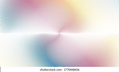 gradient Lines in Circle Form .  Vector Illustration . Abstract Geometric ,Striped colorful background