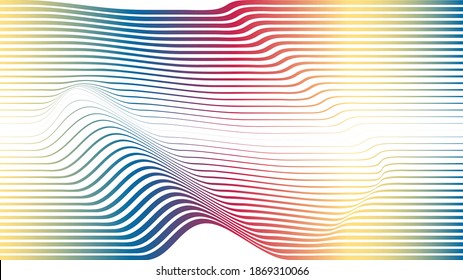 gradient Lines .  Vector Illustration . Abstract Geometric ,Striped colorful background
