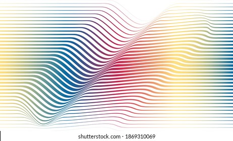gradient Lines .  Vector Illustration . Abstract Geometric ,Striped colorful background