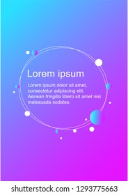 Gradient liquid abstract background. Beautiful design for your business advert.