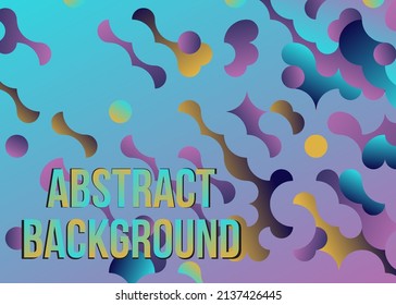 Gradient liquid abstract background Vector