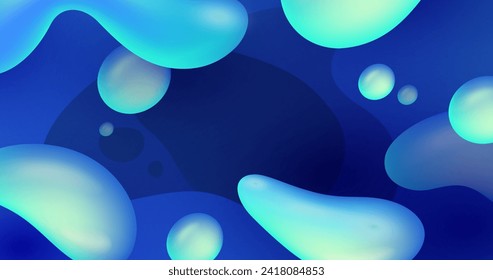 Gradient liquid abstract background vector design in eps 10