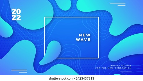Gradient liquid abstract background vector design in eps 10