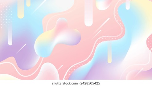 Gradient liquid abstract background vector design in eps 10