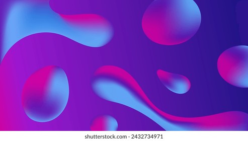Gradient liquid abstract background vector design in eps 10