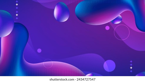 Gradient liquid abstract background vector design in eps 10