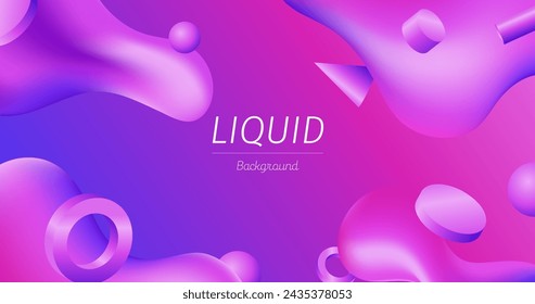 Gradient liquid abstract background vector design in eps 10