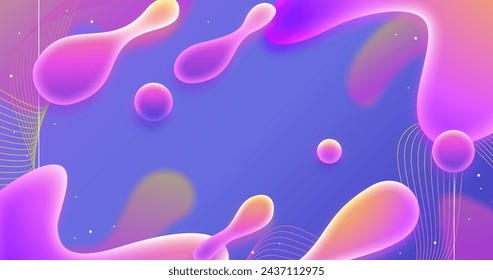 Gradient liquid abstract background vector design in eps 10