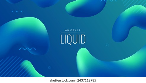 Gradient liquid abstract background vector design in eps 10