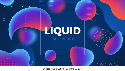Gradient liquid abstract background vector design in eps 10