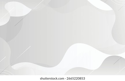 Gradient liquid abstract background white modern wafe