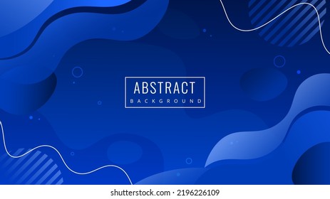 Gradient liquid background. Abstract geometric background with fluid shapes.
