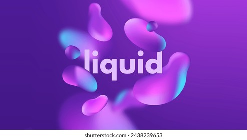 Gradient liquid background vector design in eps 10