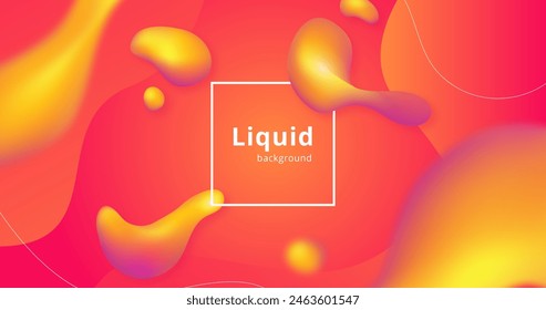 Gradient liquid background vector design in eps 10